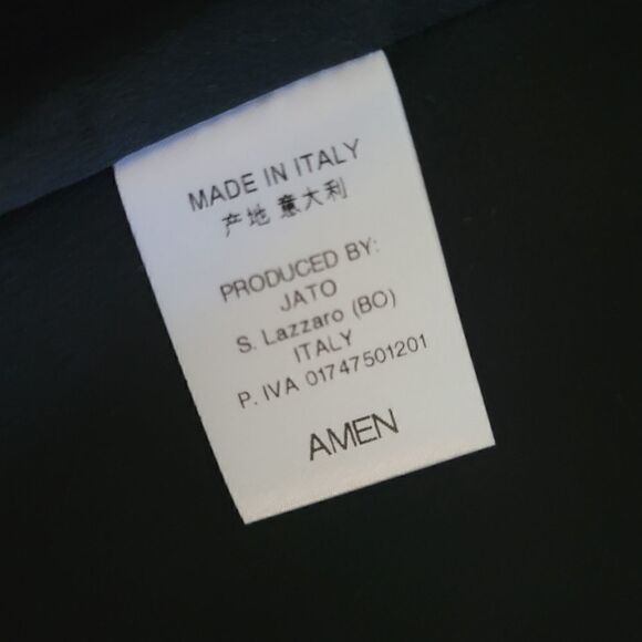 NEW AMEN Couture satin black blazer 6 S - Picture 14 of 15